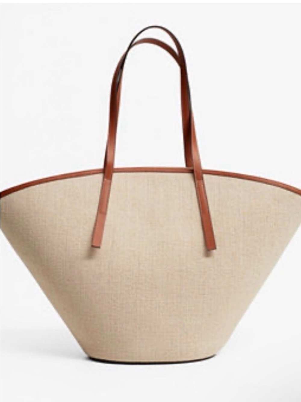 Mango Jute Basket Bag w/ Tablet Sleeve NWOT